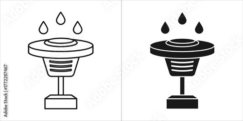 Humidifier, air purifier icon, vector illustration