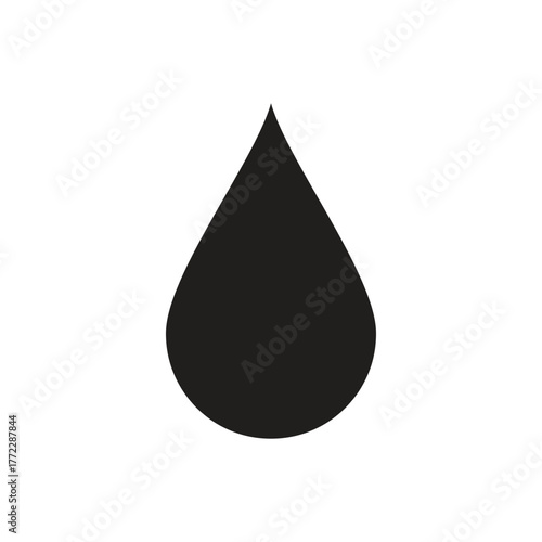 Water drop shape. Blue water drops set. Water or oil drop. Flat style Isolated on white background - stock vector, Set of blue drops, raindrops, splash, sea waves, pouring water, spray icons and pro.