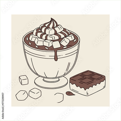 High angle view of cupcakes on table