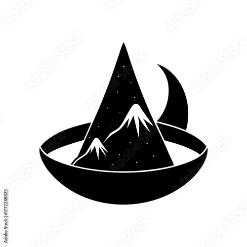 A detailed silhouette of a person walking with a cane isolated on white background silhouette