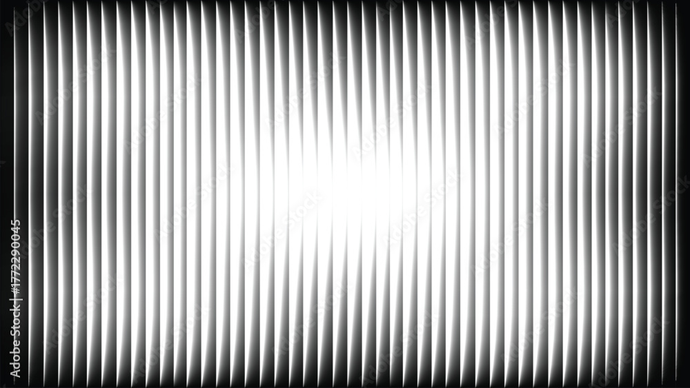 Obraz premium Abstract Black And White Radial Stripe Pattern With Center Light Gradient