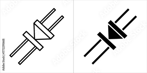 Electric plug icon, vector illustration