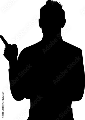 man point bussiness office worker silhouette