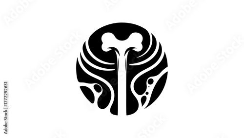 osteoporosis minimal black and white logo vector icon, Orthopedic Svg, Pelvis Svg, Orthopedic Vector, Orthopedic Logo Black And White, Hip Bone Svg, Orthopedic Icon Free, Femur Bone Icon, Hip Bone Ico