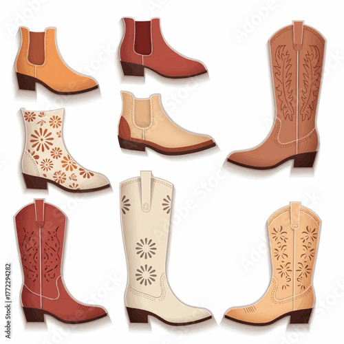 set of boots or shoes