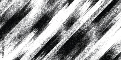 abstract monochrome diagonal brush streaks texture, grunge scratched lines background for modern design.