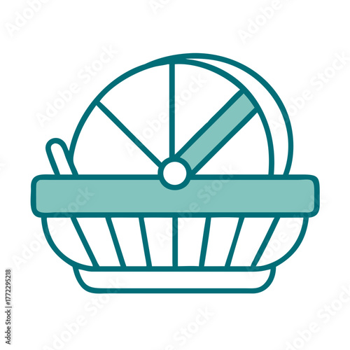 Bassinet Icon for Web and Graphic Design