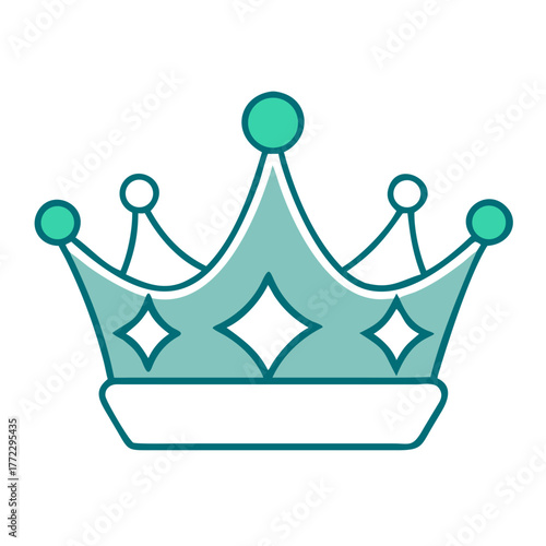 Elegant Coronation Crown Icon for Web and Graphic Design
