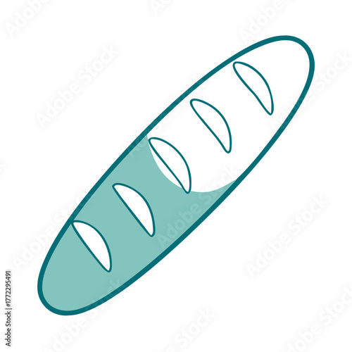 French Baguette Icon for Web and Graphic Design