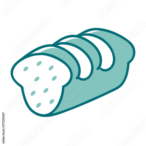 Loaf of Bread Icon for Web and Graphic Design