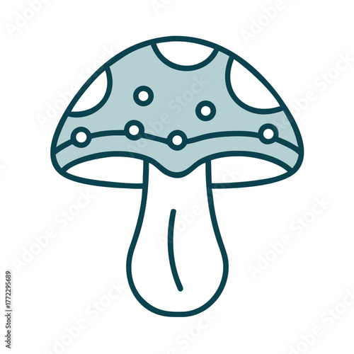 Mushroom Icon for Web and Graphic Design