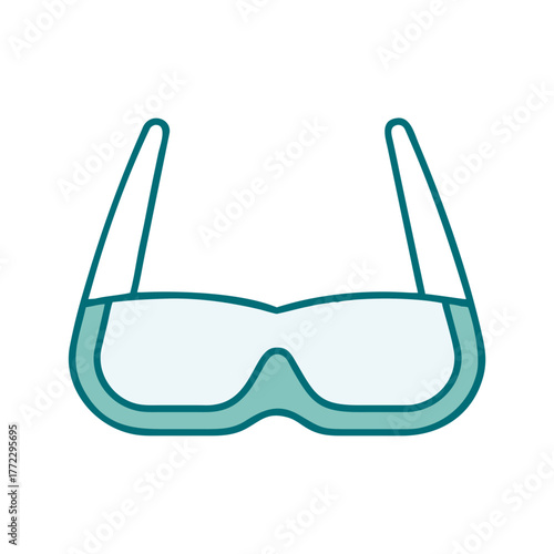 Narrow Frame Eyeglasses Icon for Web and Graphic Design