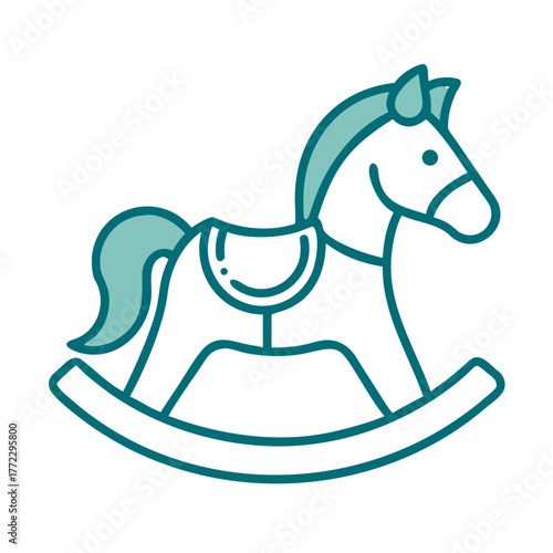 Rocking Horse Icon for Web and Graphic Design