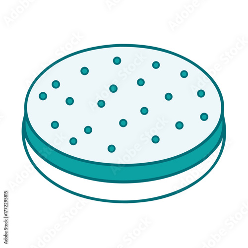 Round Bread Bun Icon for Web and Graphic Design