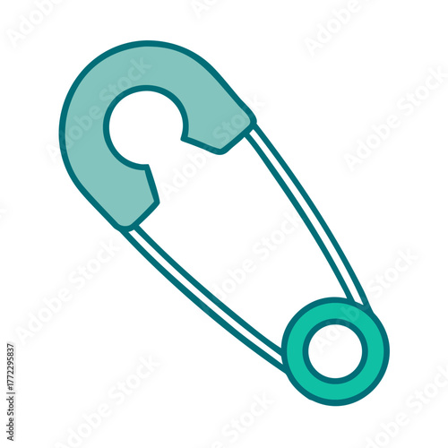 Safety Pin Icon for Web and Graphic Design