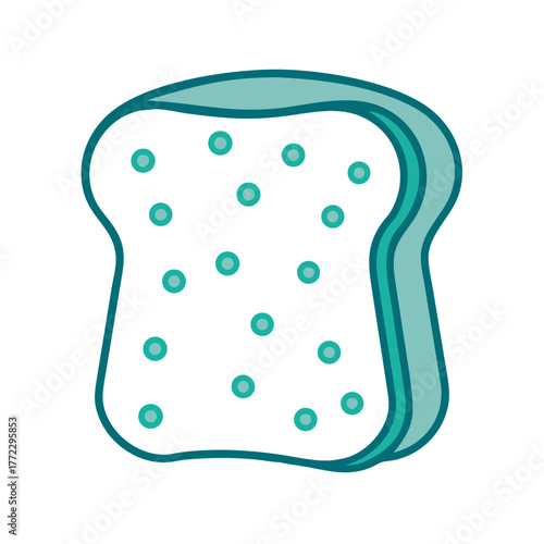 Slice of Toast Icon for Web and Graphic Design