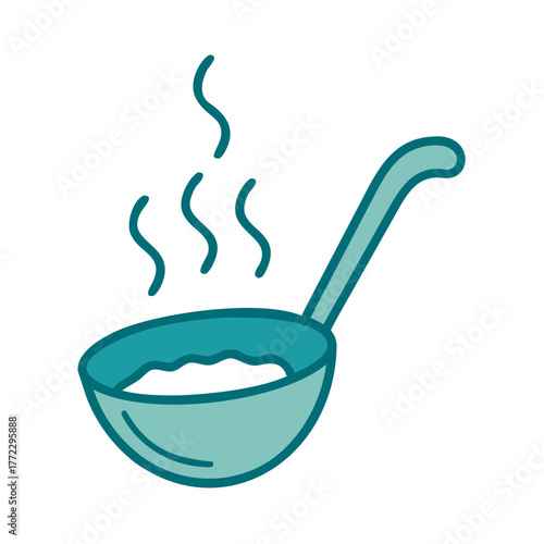 Soup Ladle Icon for Web and Graphic Design