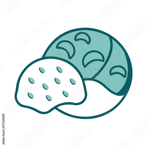 Truffle or Bonbon Icon for Web and Graphic Design