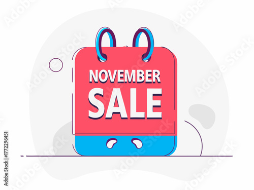 November Sale Event Calendar Reminder - Big Savings and Special Offers