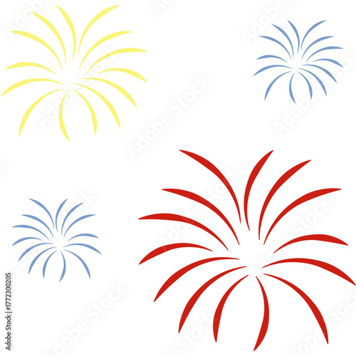 New Year Fireworks Decoration