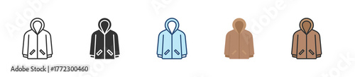 Coat Icon Set Multiple Style Collection