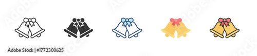 Bells Icon Set Multiple Style Collection