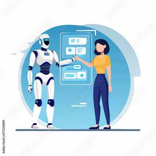 Human and Robot Collaboration in Technology Environment - AI Generated