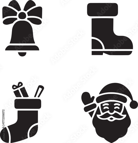 christmas black icon ver2