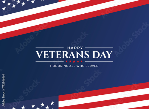 USA Veterans Day. honor heroes, Holiday concept Template background.