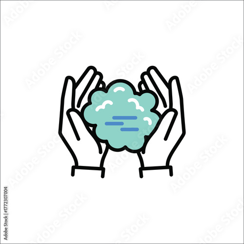 Versatile icon set with diverse color options and typographic elements