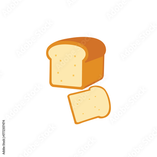 Delicious Baked Garlic Bread, bread slice toasted golden herb sprinkled italian food appetizer freshly baked isolated vector.