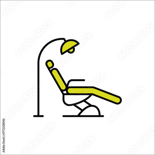 Modern hospital patient bed illustration with medical equipment