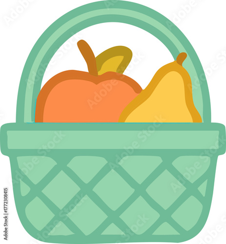 과일,바구니,주황,노랑,민트,먹을것,가방,사과,부활절,green,건강한,신선,orange,red,야채,가정 부엌,유기농