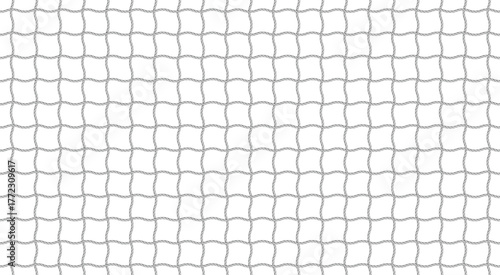 Football goal net seamless pattern. Curved rope net for sports equipment. Soccer goal net background. Fishing net.