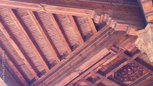 Wallpaper Mural Ancient wooden roof in middle asia Torontodigital.ca