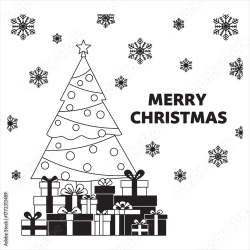 Merry Christmas Card Design