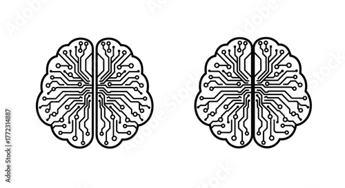 Digital brain illustration a visual representation of artificial intelligence concepts