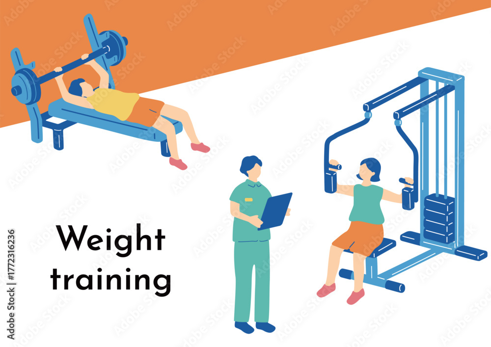 © kid_a - 筋トレに励む人たち © kid_a - 筋トレに励む人たち