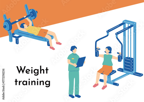 筋トレに励む人たち