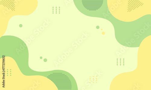 Abstract Organic Shapes Background in Pastel Colors.