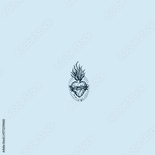 THESE HIGH QUALITY SACRED HEART JESUS VECTOR FOR USING VARIOUS TYPES OF DESIGN WORKS LIKE T-SHIRT, LOGO, TATTOO AND HOME WALL DESIGN