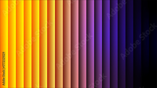 Wallpaper Mural Vibrant purple and peach gradient with shimmering wave pattern. Neon-inspired light distortion on soft-toned glass. The neon-inspired hues highlight Torontodigital.ca