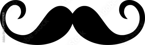Italian Mustache Vector Icon