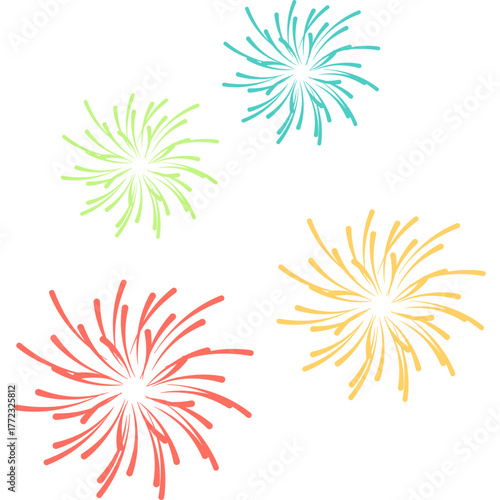 New Year Fireworks Decoration