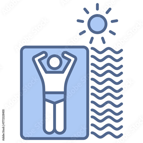 Sunbathing Icon