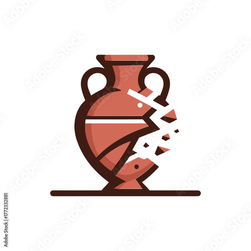 illustration of a vase with a cup