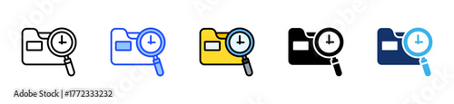 Speedy Information Access Icon Collection With Multiple Styles