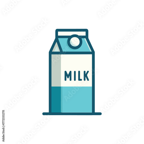 vector illustration of a milk bottle