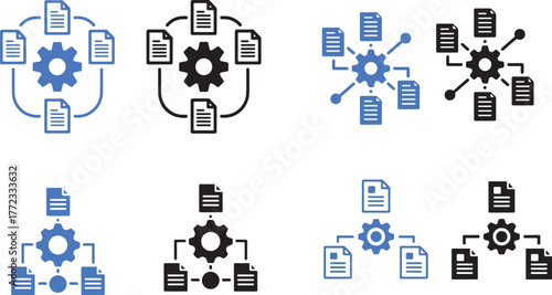 Project Plan Icon Sheet – Multiple Style Collection of Planning, Timeline, and Strategy Icons
