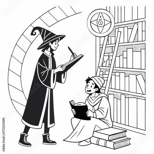  characters librarian organizing